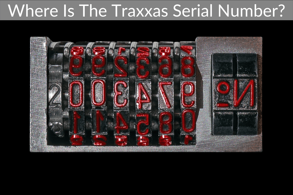 Where Is The Traxxas Serial Number?